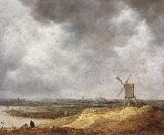 A Windmill by a River, Jan van Goyen
